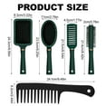 Sixwipe 5Pcs Hair Brush & Comb Set, Detangling for Wet/Dry Hair, Men