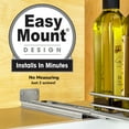 thumbnail image 2 of LYNK PROFESSIONAL 4-1/4" Wide Pull Out Spice Rack Organizer for Cabinet, Slide Out Shelf, Chrome, 2 of 10