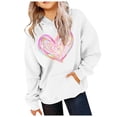 thumbnail image 3 of WOYY Big Girl's Valentine's Day Hoodie Heart Print Hooded Sweatshirt Sports Pullover, 3 of 3