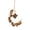 Brown, variant on XMMSWDLA Party DecorationsNatural Amethyst Crystal Stone Car Pendant Star Moon Pendant Hand Made Color Weave Energy Car Decorations