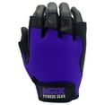 thumbnail image 4 of Weightlifting Gloves Palm Grip Half Finger Body Building Gym Glove for Exercise Training Fitness Workout Men's/Women's Purple 2X-Large, 4 of 9