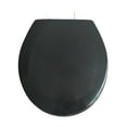 thumbnail image 5 of Dream Bath Beveled Edge Heavy Duty Round Toilet Seat with non-slip seat and quick-attach easy install hardware, MDF Black, 5 of 7