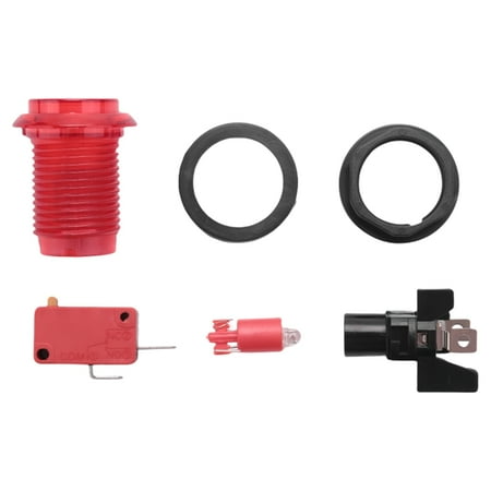 

Round Lit Illuminated Button Switch LED Light 5V/12V Color:Red