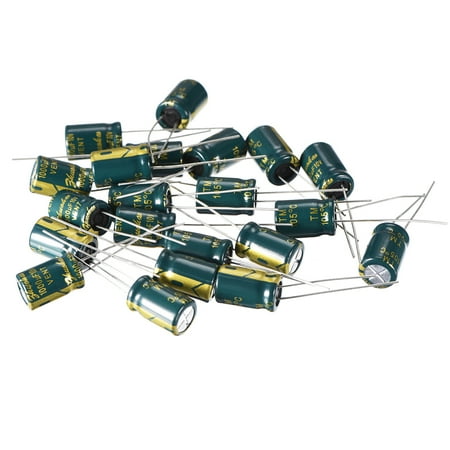 Aluminum Radial Electrolytic Capacitor 1000uF 10V Life 8 x 12mm 20pcs