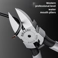 thumbnail image 4 of DELIXI 7-Inch Professional-Grade Industrial Diagonal Pliers with Thin Precision Blades - Multi-Functional Electrician's Cutting Tool for Intricate Tasks, Pipe Work & General Purpose Use, Comfortable, 4 of 6