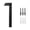 Balack 1, variant on House Numbers for Outside, 10 Inch Plastic Address Numbers, Modern House Number Sign with Weather-Resistant Coating, Easy to Install Wall Mount for Home, Apartment, Mailbox