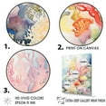 thumbnail image 3 of Designart "Soft Hues Coral Watercolor III" Coastal Coral Under Water Canvas Art Print, 3 of 7