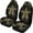 Bohemia Sea Turtle, variant on Xoenoiee Black Dog Paws Print Car Accessories Car Seat Covers for Women Men, Front Bucket Seat Cover Protection Universal Fit, for Trucks SUV Van Car Decoration