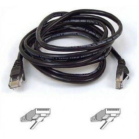 25FT CAT5E BLACK PATCH CORD ROHS MOQ-12