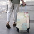 thumbnail image 3 of Pioneer Flower Floral Print Pattern Luggage Cover Fashion Suitcase Cover Baggage Covers Fit 25-28 Inch Luggage (Go Travel), 3 of 5