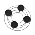 thumbnail image 4 of Candelabro de hierro Macarena soporte para velas Decoración del hogar bandeja para velas Negro con 4 tazas, 4 of 8