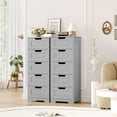 thumbnail image 6 of Homfa Modern Bathroom Cabinet, Free Standing Storage Cabinet with 5 Drawers Organizer Unit for Living Room Bedroom, Grey, 6 of 7