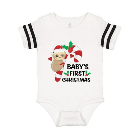 

Inktastic 1st Christmas Baby Girl Outfit Sloth Gift Baby Boy or Baby Girl Bodysuit
