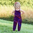 thumbnail image 5 of IROINNID Baby Summer Jumpsuits Sling Sleeveless Print for Girls Kids Harem Strap Romper Toddler Pants 2-3T, 5 of 5