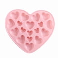 thumbnail image 2 of Kumdkd Heart Shaped Cake Silicone Mold, 7.48x4.84in Non-Stick Baking Molds for Valentine's Day & Easter Desserts, Food Grade Pink Silicone Cake Pan for Cupcakes, Chocolate, Jelly, 2 of 9