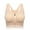 Apricot, variant on Sports Bra for Women High Impact Large Bust Padded Sports Bra With Zip Fitness Workout Running Yoga Tank Tops