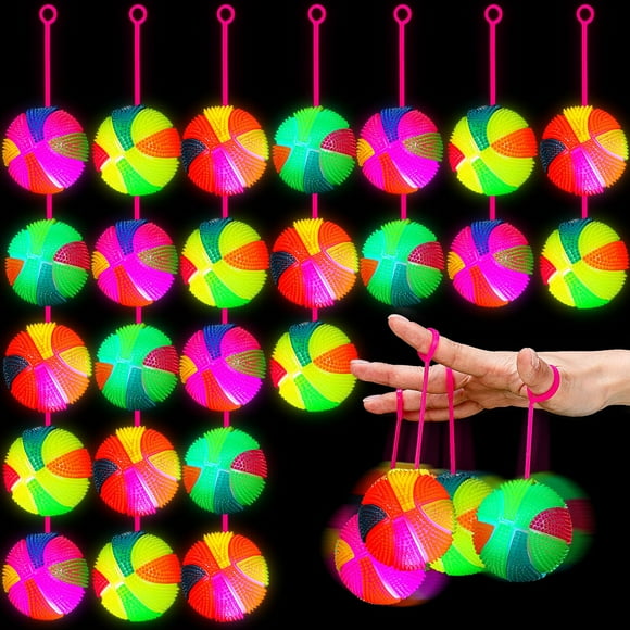 Wettarn 24 Pelotas Sensoriales Antiestrés LED de 6.5 cm con Luz