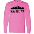 thumbnail image 3 of Inktastic Seattle Washington City Skyline Long Sleeve T-Shirt, 3 of 5