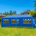 thumbnail image 2 of EDOEMSE 10x20 Outdoor Tent Canopy, Outdoor Party Tent with 6 Removable Sidewalls, UV Resistant Waterproof Canopy Tent for Outdoor Events, Patio Backyard, Blue, 2 of 15