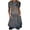 Gray, variant on Womens Summer Floral Print Short Sleeve Sundress T-Shirt Dress Casual Loose Dress with Pocket Light Blue XXL, US Size:12