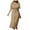 Khaki, variant on fatyb Womens Swimsuit Coverup Drawstring Bikini Cover up Short Sleeve Plain Long Flowy Dress Beachwear