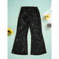 thumbnail image 5 of MSemis Kids Boys Girls Shiny Sequins Flares Pants Bell Bottoms Trousers, 5 of 6