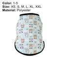 thumbnail image 6 of Reheyre Puppy T-Shirt Cartoon Printing Adorable Polyester Two-legged Dog Vest Blouse for Daily Life, 6 of 8