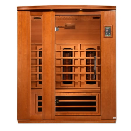 Dynamic Saunas Lugano 3-Person Full Spectrum Near Zero EMF (Under 2MG) FAR Infrared Sauna
