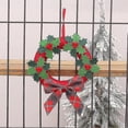 thumbnail image 2 of Decoraciones navideñas, corona navideña no tejida, colgante para puerta, decoración de corona de árbol de Navidad, hábil y duradera, 2 of 4