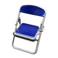 thumbnail image 4 of 1:12 Silla de comedor plegable Accesorio de muñecas Escena de cosplay de cosplay Mini muebles adornados para una mesa de arena de la habitación de Azul, 4 of 8