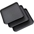 thumbnail image 2 of Set Of 3 Shoe Racks, Shoe Drip Tray Made Of Plastic, Small Shoe Mat, Drip Mat, Shelf, Shoe Tray, Shoe Tub, Drip Tray, 35x27x3 Cm, 2 of 4