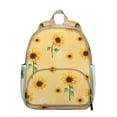 thumbnail image 1 of Rustic Farmhouse Students Backpack - Cute Boho Floral and Bee Artwork with Bright Yellow Sunflower, Lightweight and Durable for School and Outdoor Use, 1 of 6