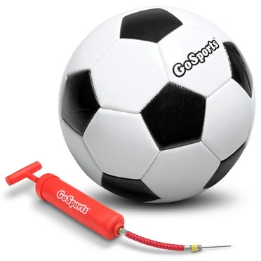 GoSports Classic Soccer Ball, Size 4, Black and White