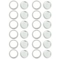 thumbnail image 1 of HLONK 12 Sets Canning Jar Rings Bands Replacement Lids The Glass Bottles Pint Jars Mason Tinplate, 1 of 6