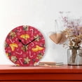 thumbnail image 2 of Dreamtimes Christmas Gingerbread Man Wall Clock, Silent Non Ticking Battery Operated Creative Decorative Round Clock for Kitchen, Living Room, Bathroom, Home School Office, 10 Inch, 2 of 7