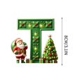 thumbnail image 2 of Christmas Tree Letter Decoration Pendant with Santa and Xmas Tree, Personalized Alphabet Christmas Ornaments for Xmas Tree Hanging Decor, 2 of 5