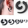 thumbnail image 4 of UDIYO Fashion Earring Stunning Punk Rock Style Unisex Snail Pattern Ear Nail for Salon, 4 of 7