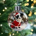 thumbnail image 6 of Christmas Dog Snow Globe Ornament - Festive Puppy Themed Decor, Charming Holiday Accent for Home Desks & Christmas Tree Decorations, D, 1pcs, 6 of 6