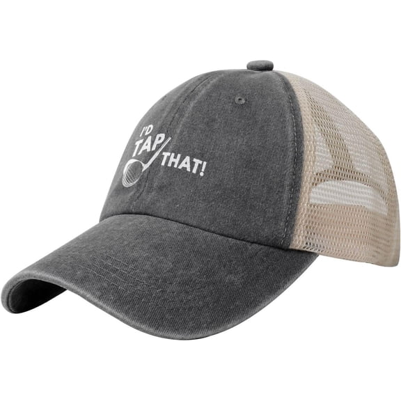 I'd Tap That Golf Vintage Mesh Hat Dad Hats Trendy Caps Black