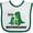 White and Green, variant on Inktastic Little Brothersaurus Boys Baby Bib