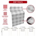 thumbnail image 5 of Grey Plaid Short Table Runner 60 Inches Long,Spring Summer Farmhouse Buffalo Checkered Cotton Linen Table Runners Dresser Scarves,Tabletop Scarf Furniture Cover for Home Dinner Party Decor 13"x60", 5 of 8