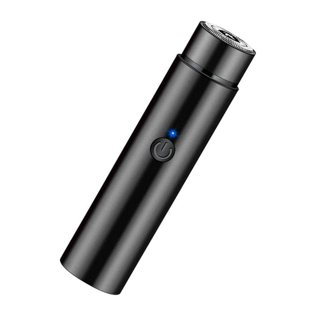 Tondeuse à Barbe Électrique Tondeuse à Barbe Électrique Tondeuse à Barbe Électrique Mini USB Rechargeable Portable Tondeuse à Barbe Électrique pour Hommes Femmes Noir