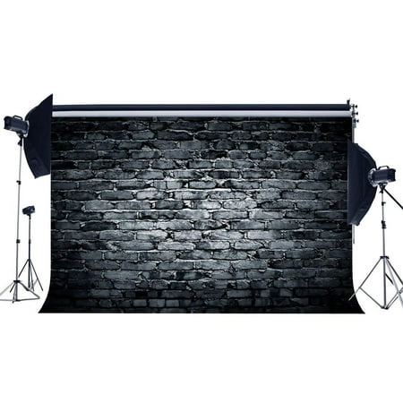 Image of ABPHOTO Polyester 7x5ft Grunge Backdrop Vintage Rustic Gloomy Brick Wallpaper Photography Background for Kids Adults Personal Portraits Photo Studio Props