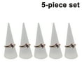 thumbnail image 1 of White Acrylic Ring Holder - Single Finger Ring Stand Cone Jewelry Display Tower, 1 of 5