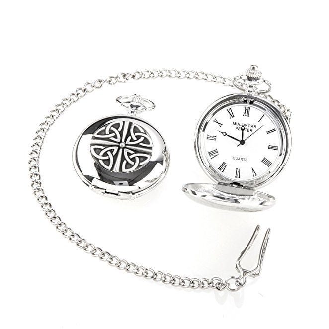 Mullingar Pewter Mullingar Pewter Irish Trinity Pocket Watch Quartz