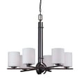 thumbnail image 2 of 2602-06-32-Forte Lighting-Foy - 6 Light Chandelier-23.5 Inches Tall and 26 Inches Wide-Antique Bronze Finish    -Traditional Installation, 2 of 3