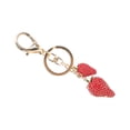 thumbnail image 2 of Key Pendant, Strawberry Keychain Stylish Beautiful Strawberry Shape  For Backpack Handbag Wallet Accessories For Key Hanging Pendant, 2 of 8