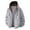 Gray, variant on Mens Jackets Zipper Plaid Coats Splicing Long Sleeved Cardigan Hooded Jacket Coats for Men
