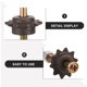 thumbnail image 3 of KAKOWELY 3Ud Piezas De Engranajes Metálicos Para Rodillos De Con Motor Y Repuesto Duradero Negro, 3 of 8