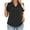 01-Black, variant on 3X Womens Tops Plus Size Summer Polo Tees Comfy V Neck Shirts Going Out Short Sleeve Pleated Tunics 3XL Purple